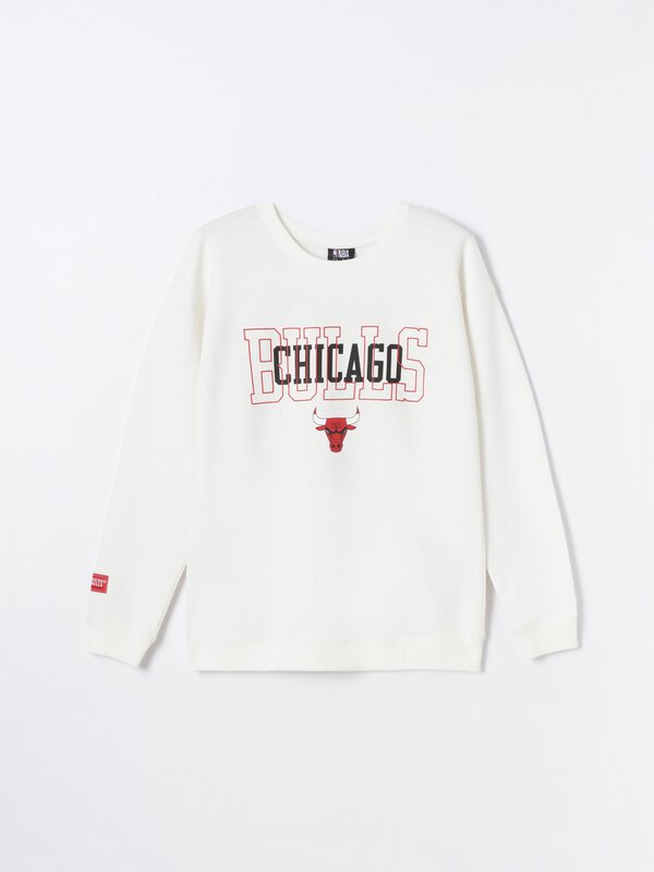 Chicago Bulls NBA print sweatshirt
