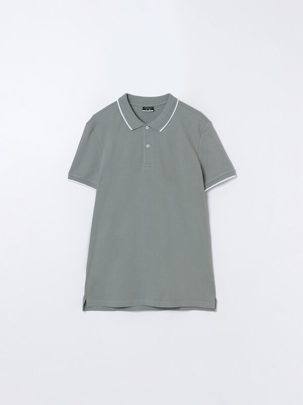 Basic polo with piping