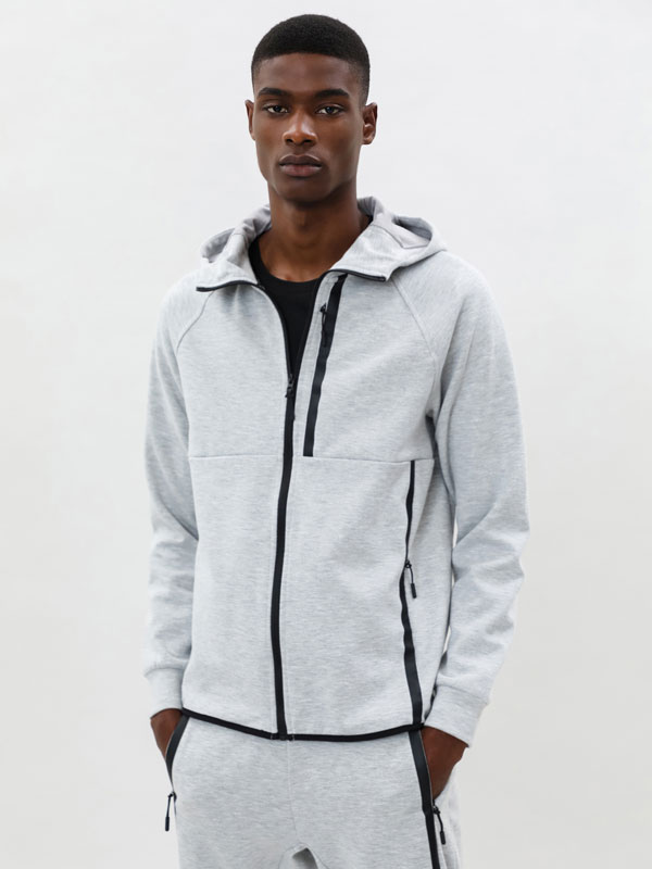 Hooded sports jacket Hoodies Sweatshirts CLOTHING Man