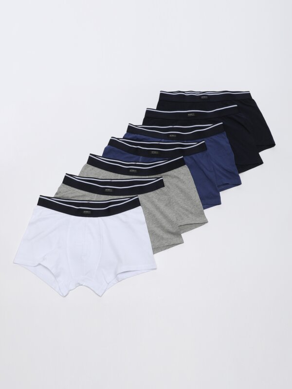Pack of 7 plain boxers