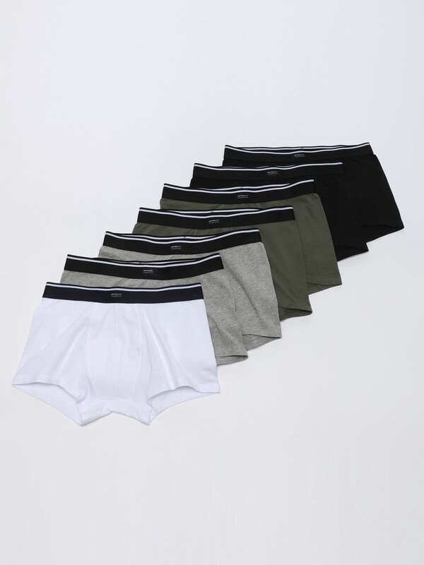 Pack of 7 plain boxers
