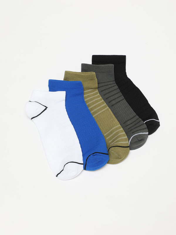 Pack de 5 calcetines tobilleros Deportivos - ACCESORIOS - Hombre
