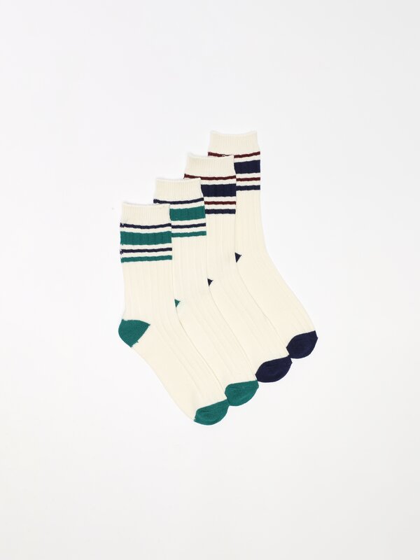 Pack of 2 pairs of striped socks