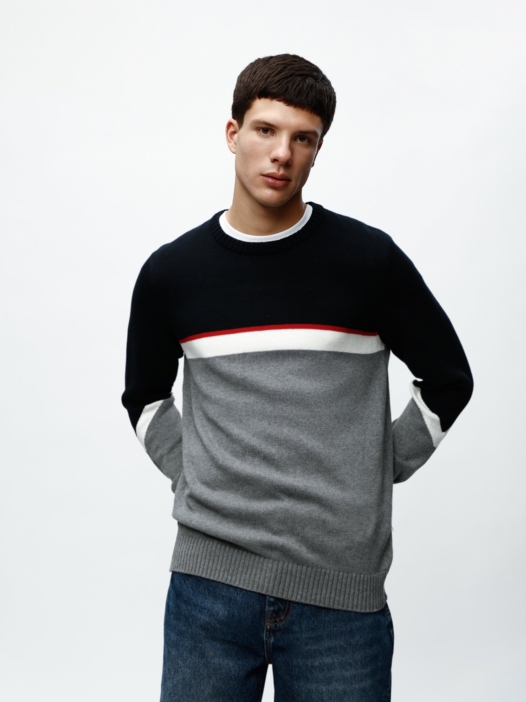 Colour hot sale block knitwear