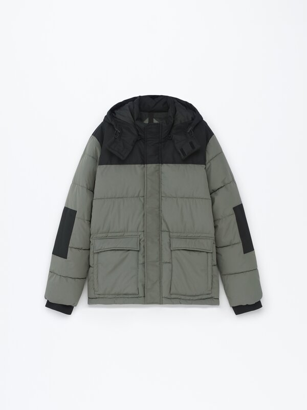 Hooded puffer jacket Puffer Coats Coats Jackets CLOTHING Man