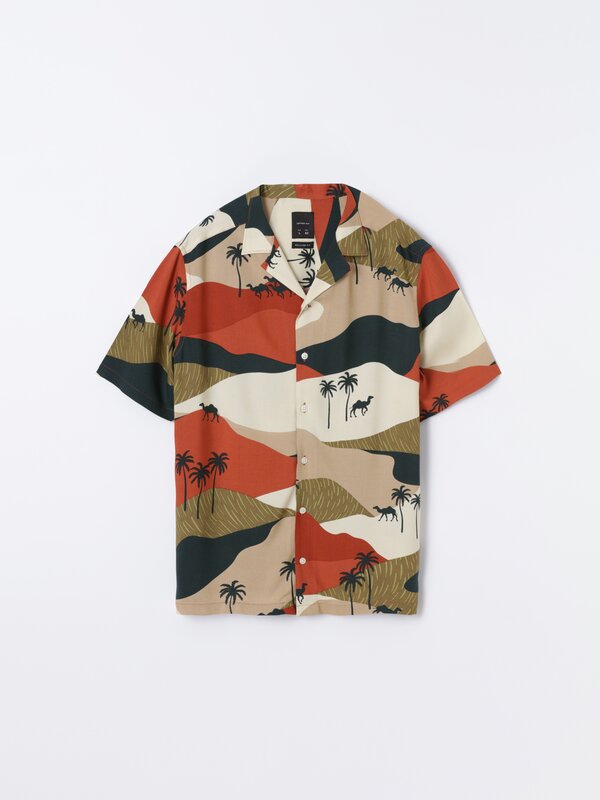Printed resort shirt