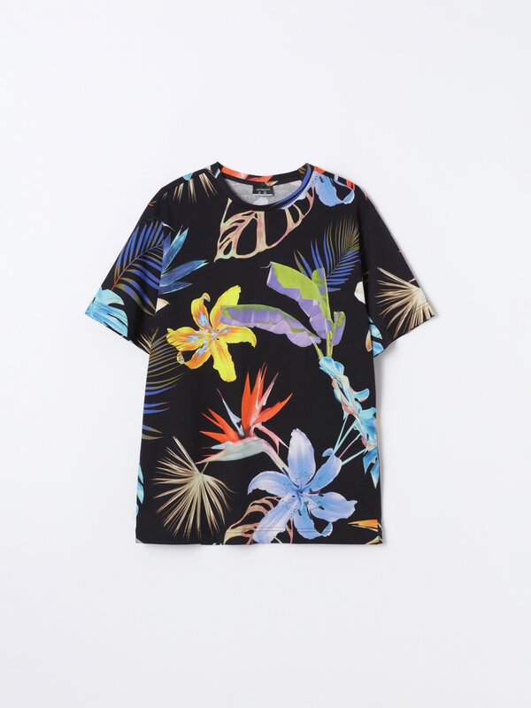 Floral t deals shirt mens