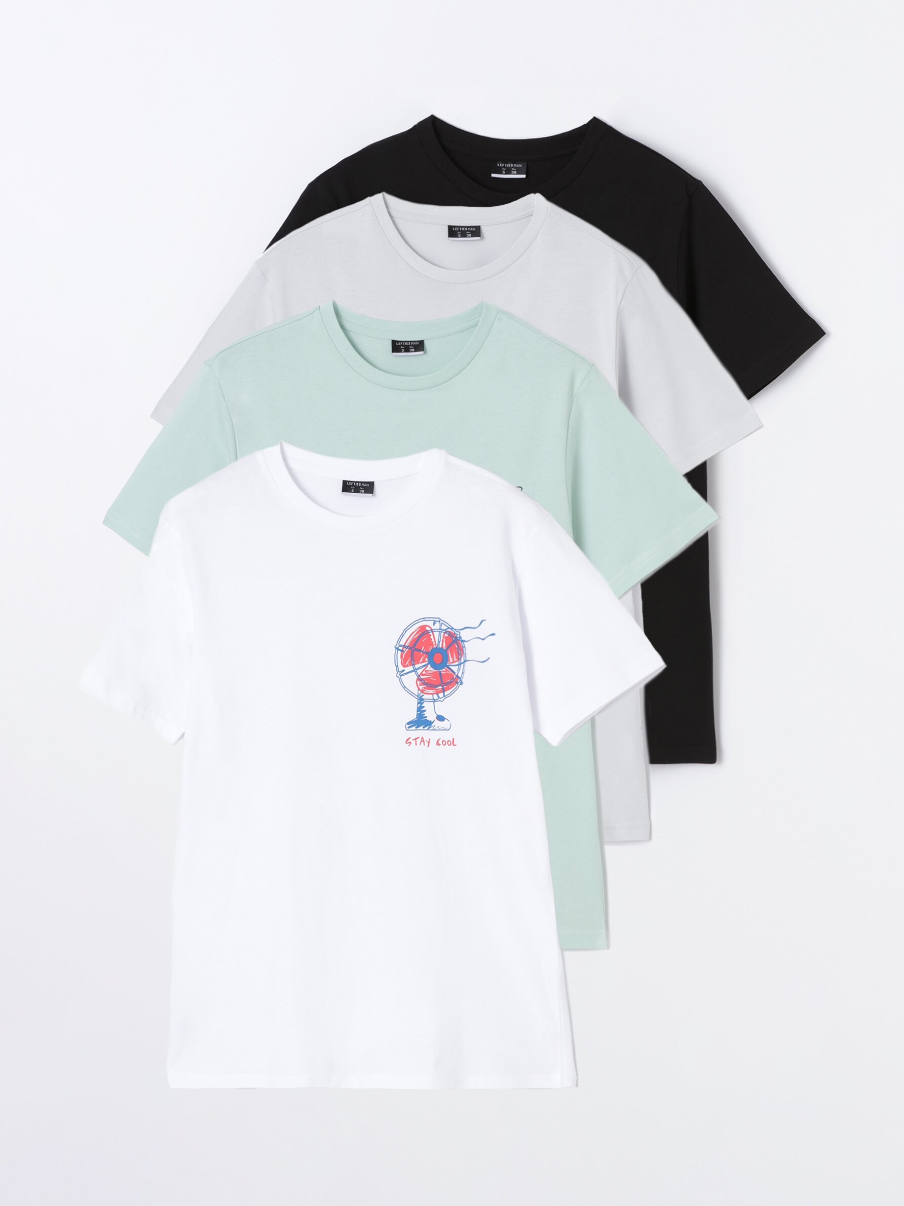 Pack de 4 camisetas estampadas - Camisetas Manga Corta - Camisetas - ROPA -  Hombre 
