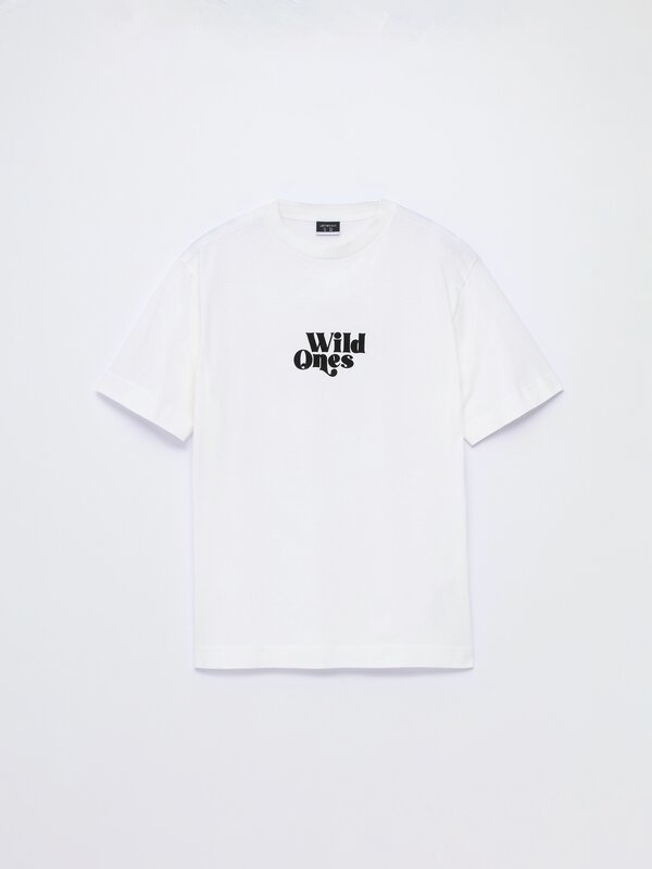 Velvet print T-shirt