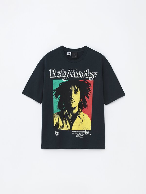 Tricou cu imprimeu maxi Bob Marley ©Universal