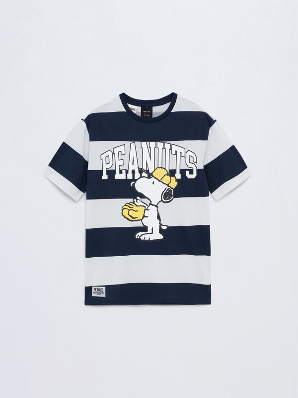 Snoopy Peanuts™ Striped T Shirt T Shirts Clothing Man Lefties