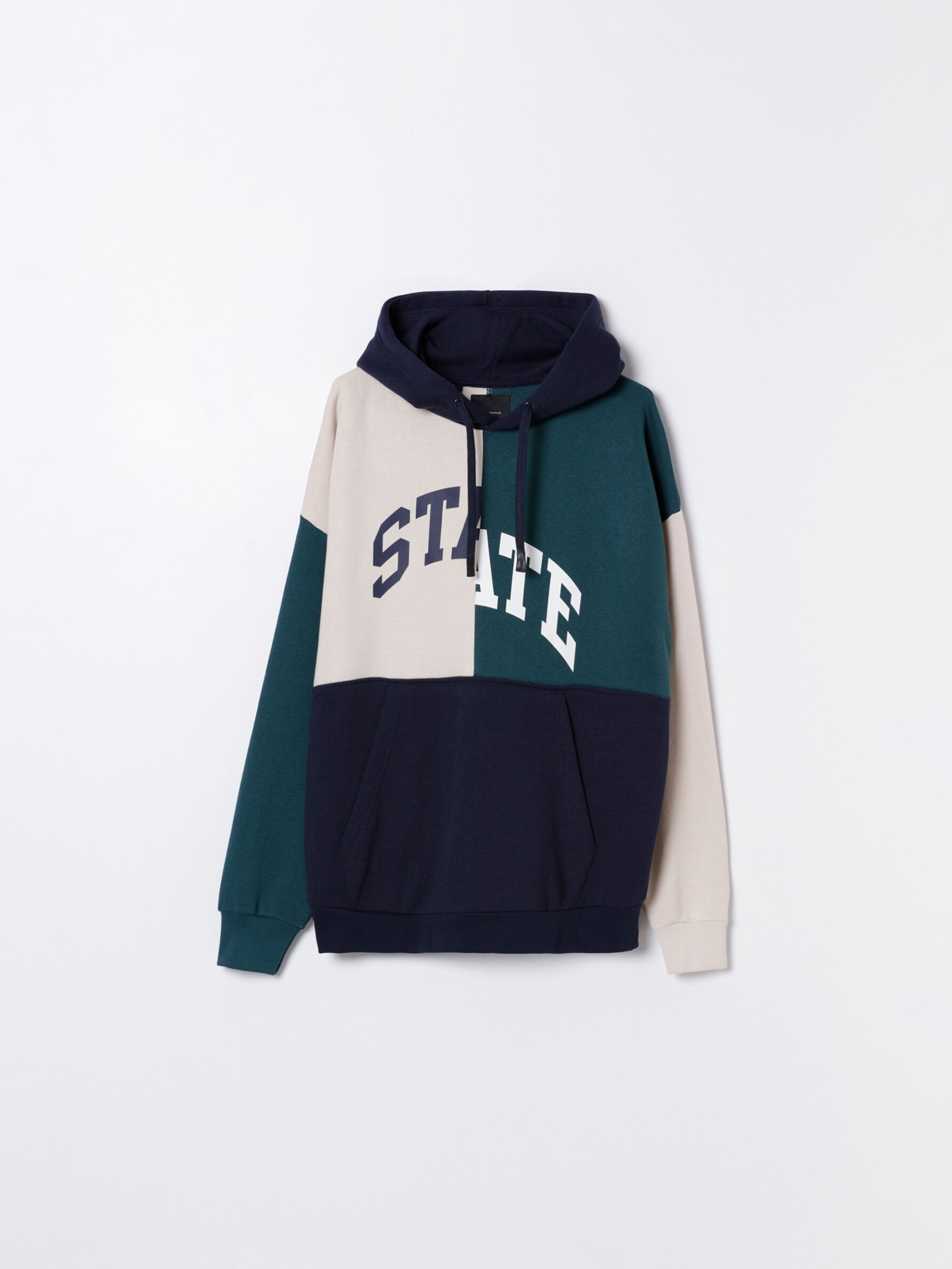 H&m color cheap block hoodie