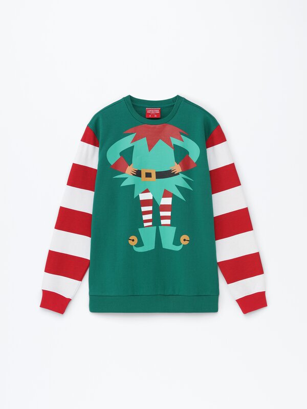 Elf tasarımlı sweatshirt