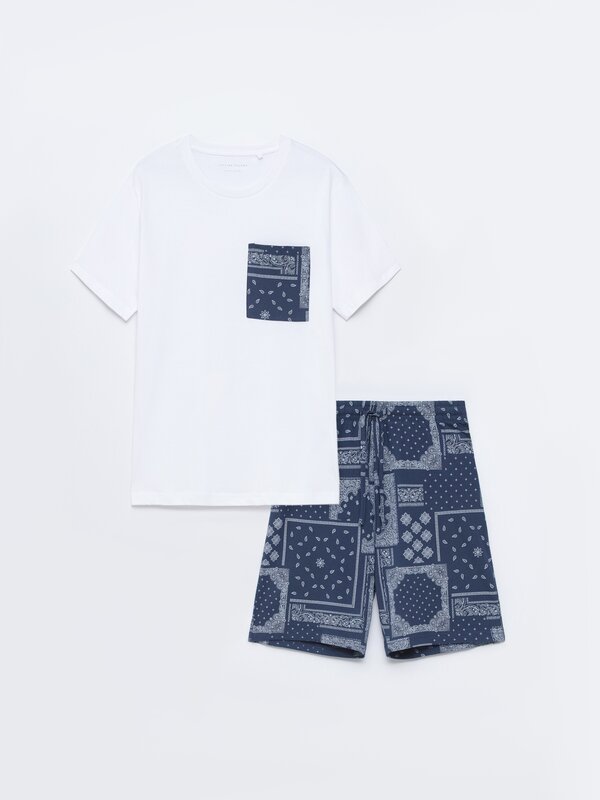 Short printed pyjamas