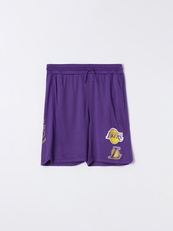 Los Angeles Lakers NBA technical Bermuda shorts