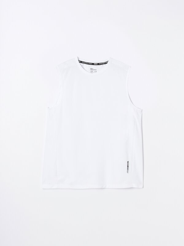 Camiseta deportiva sen mangas