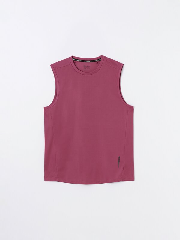 Camiseta deportiva sen mangas