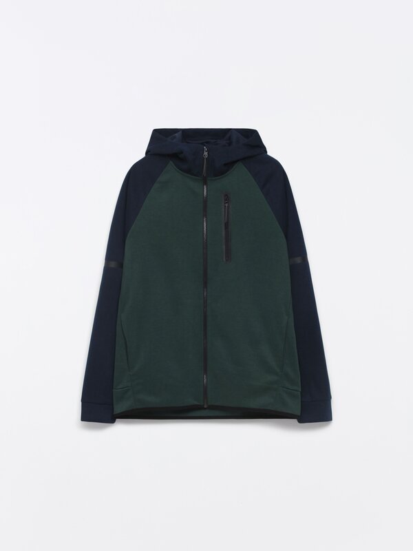 Colour block sports jacket