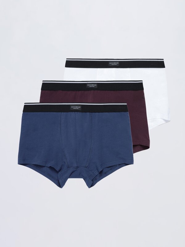 Pack of 3 plain boxers