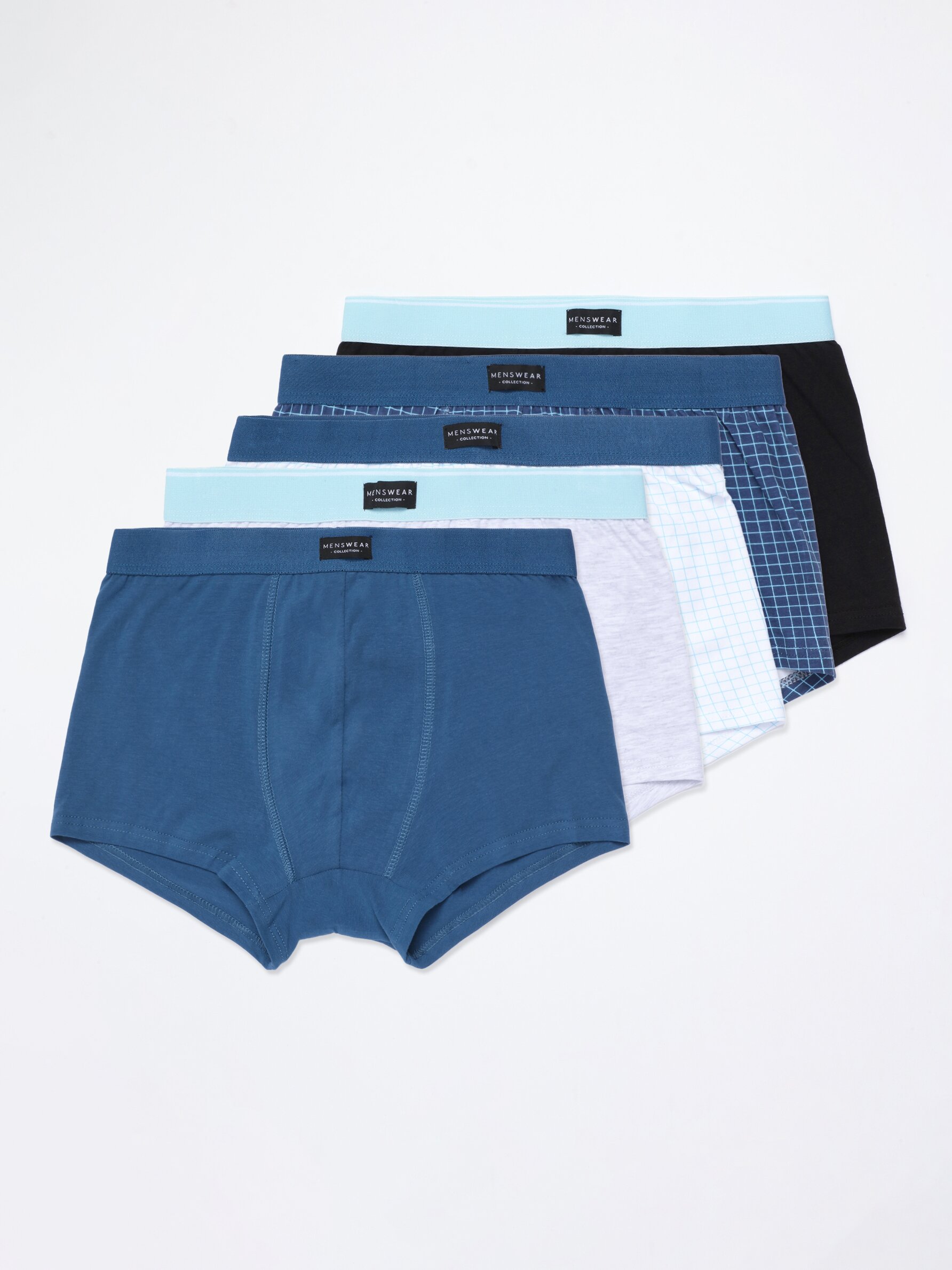 Pack of 5 contrast boxer briefs Briefs UNDERWEAR PYJAMAS