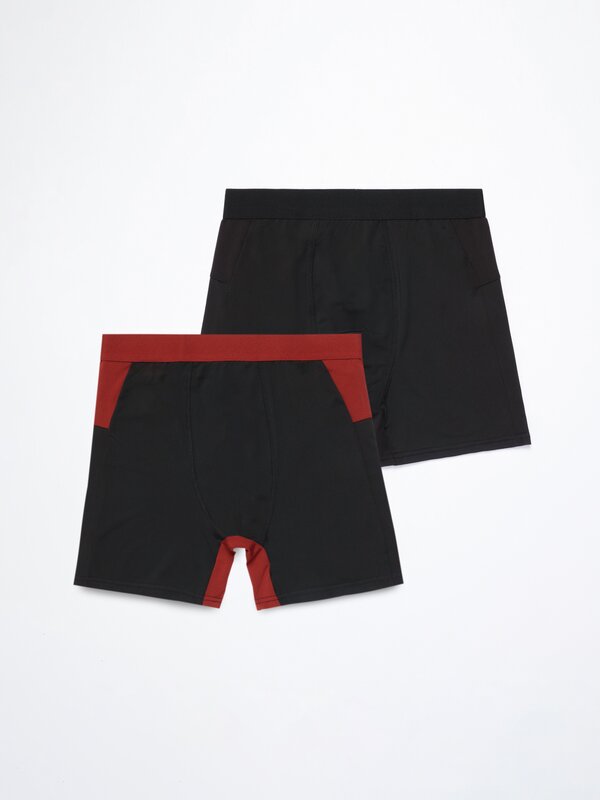 Pack of 2 pairs of sports boxers.