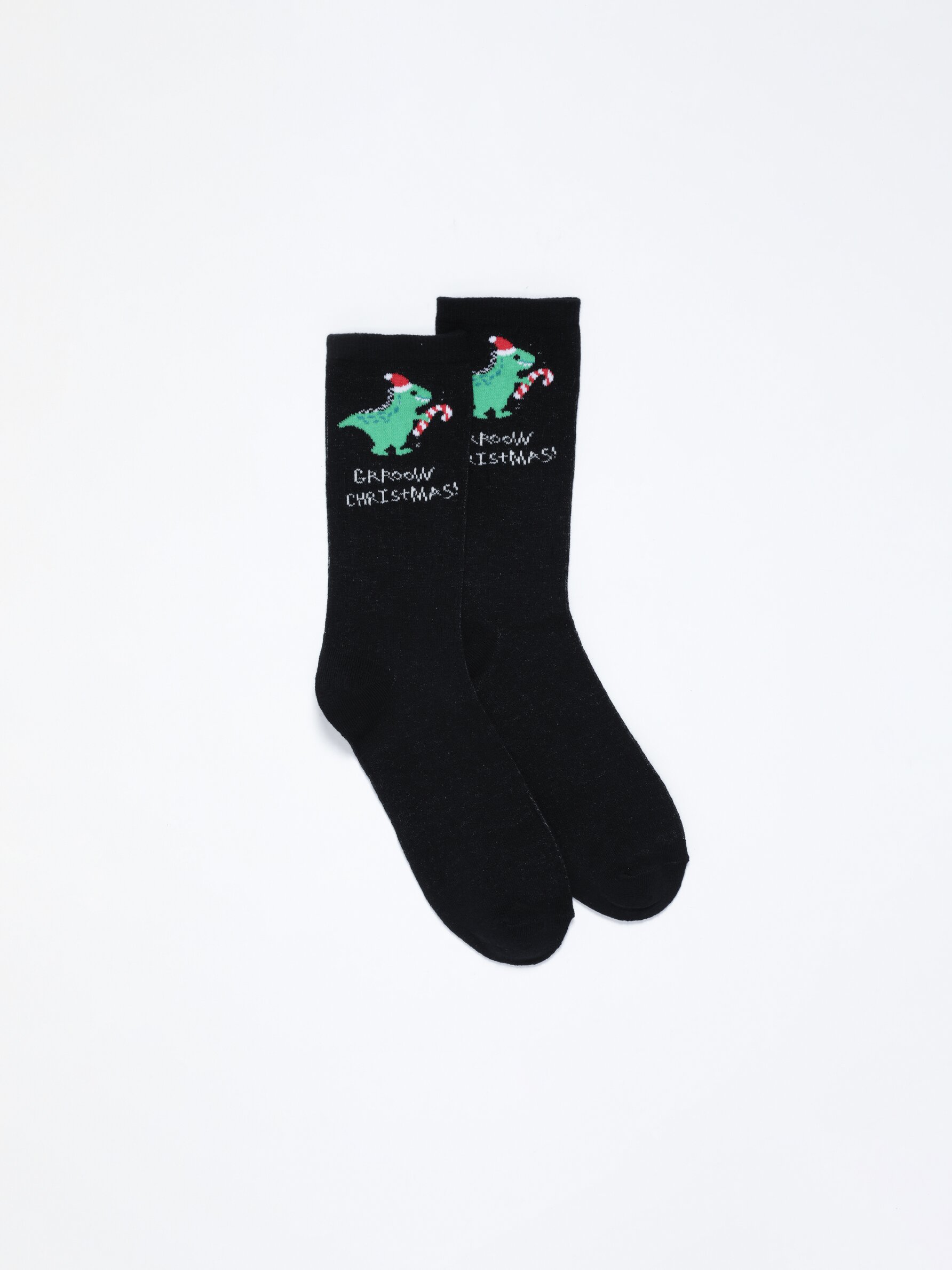 Pack of 2 pairs of knee high Christmas socks and boxers Socks