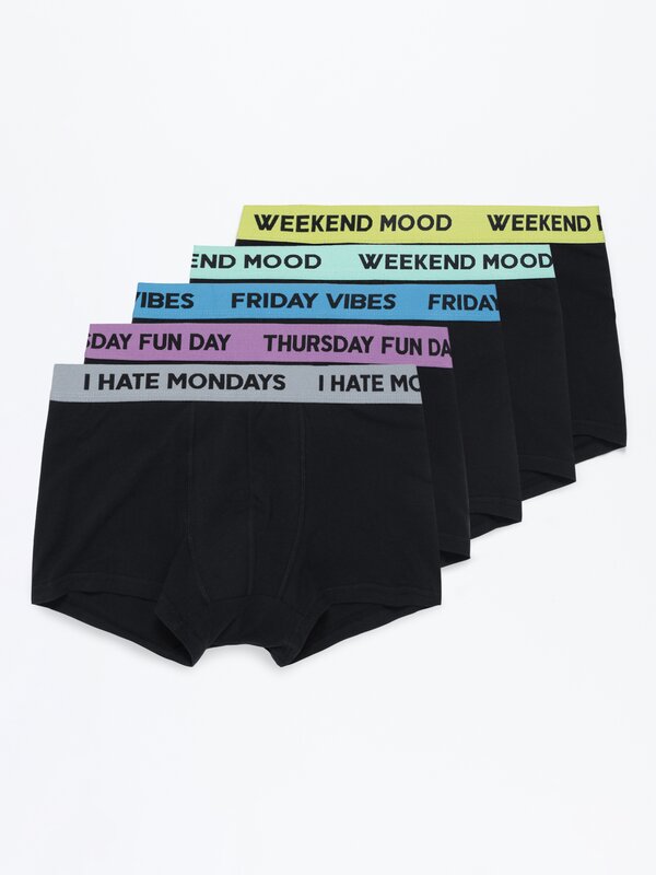 Set de 5 chiloți tip boxer