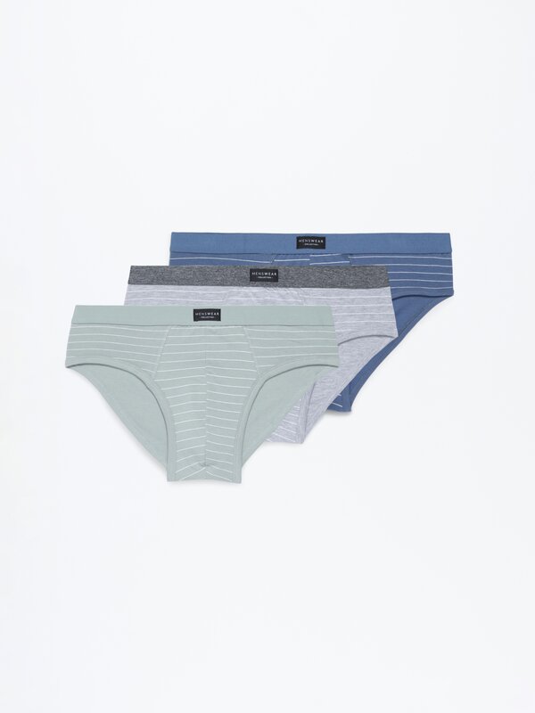 Pack of 3 striped briefs
