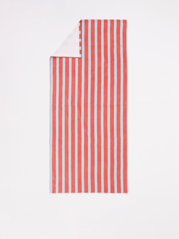 Striped terry towel