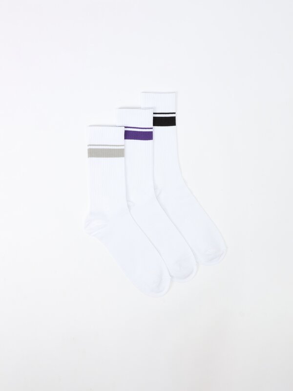 3-pack of stripe socks