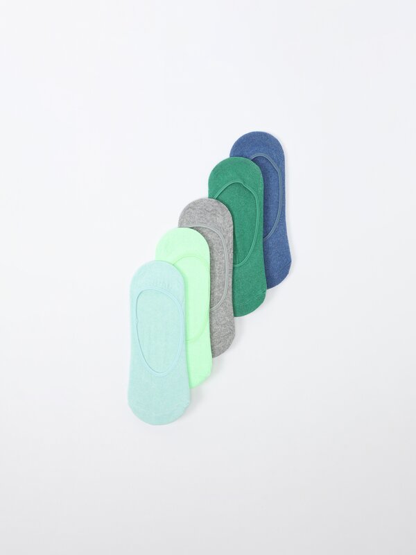Pack of 5 pairs of invisible socks