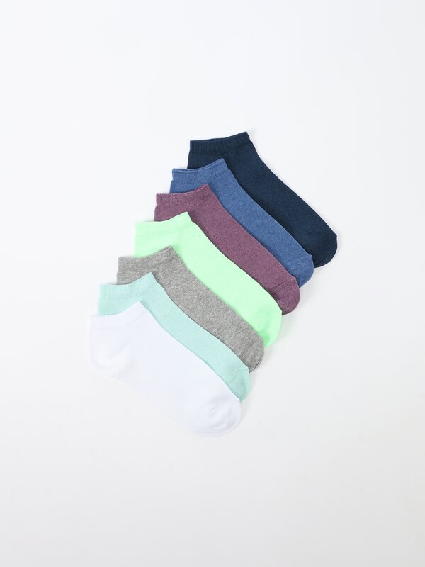 Pack of 7 pairs of ankle socks