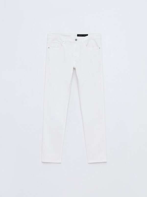 Coloured slim fit jeans
