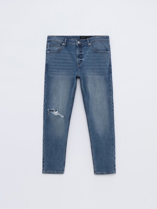 Jeans confort slim rotos