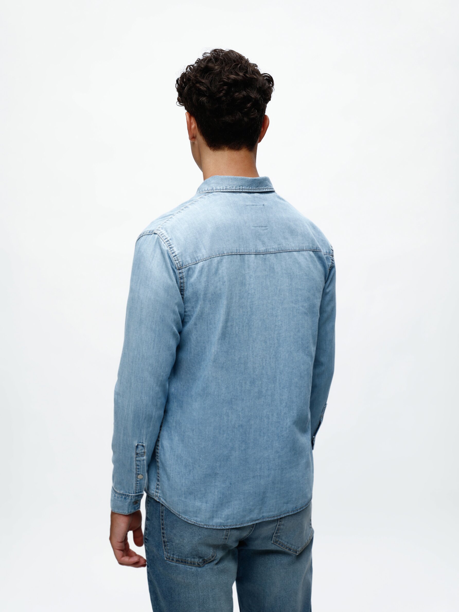 Denim long sleeve sales shirts