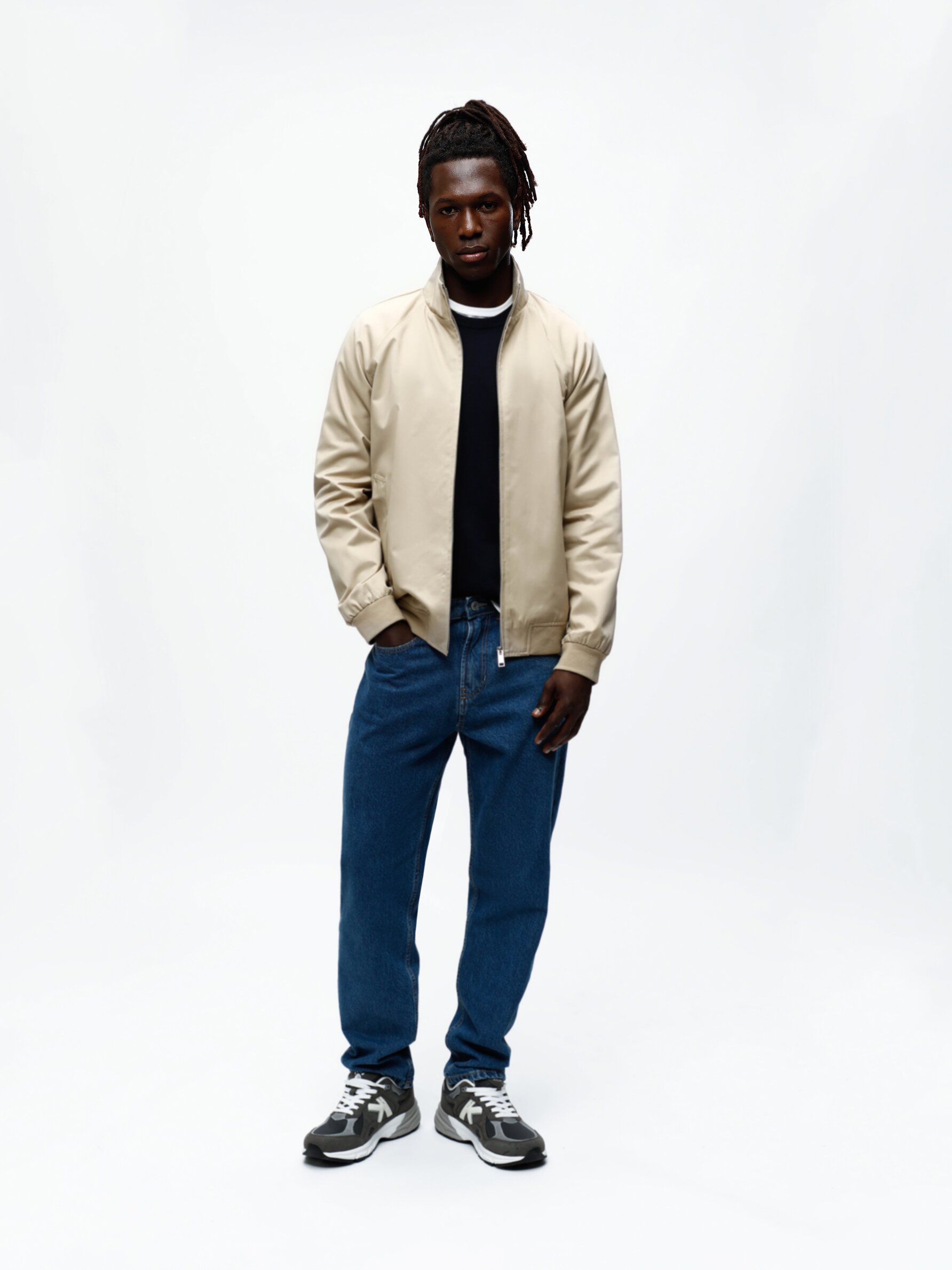 Crew clearance neck jacket