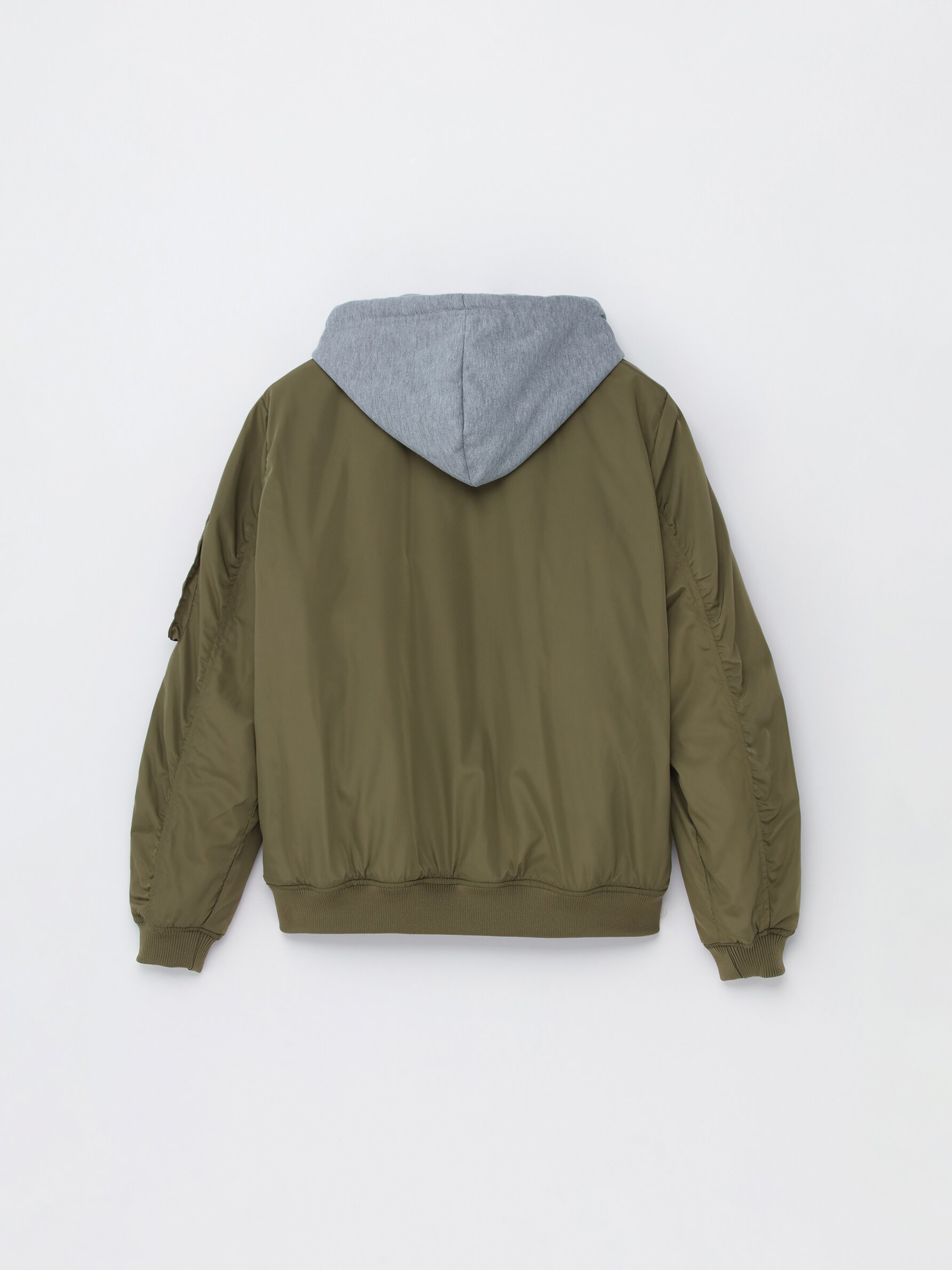 Hooded on sale bomber jacket