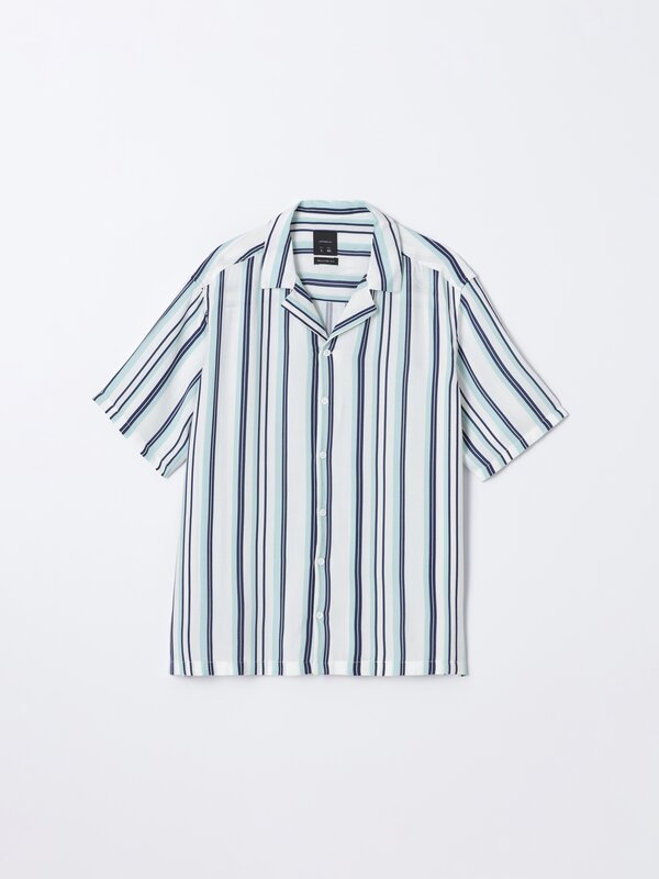 Striped reversible shirt