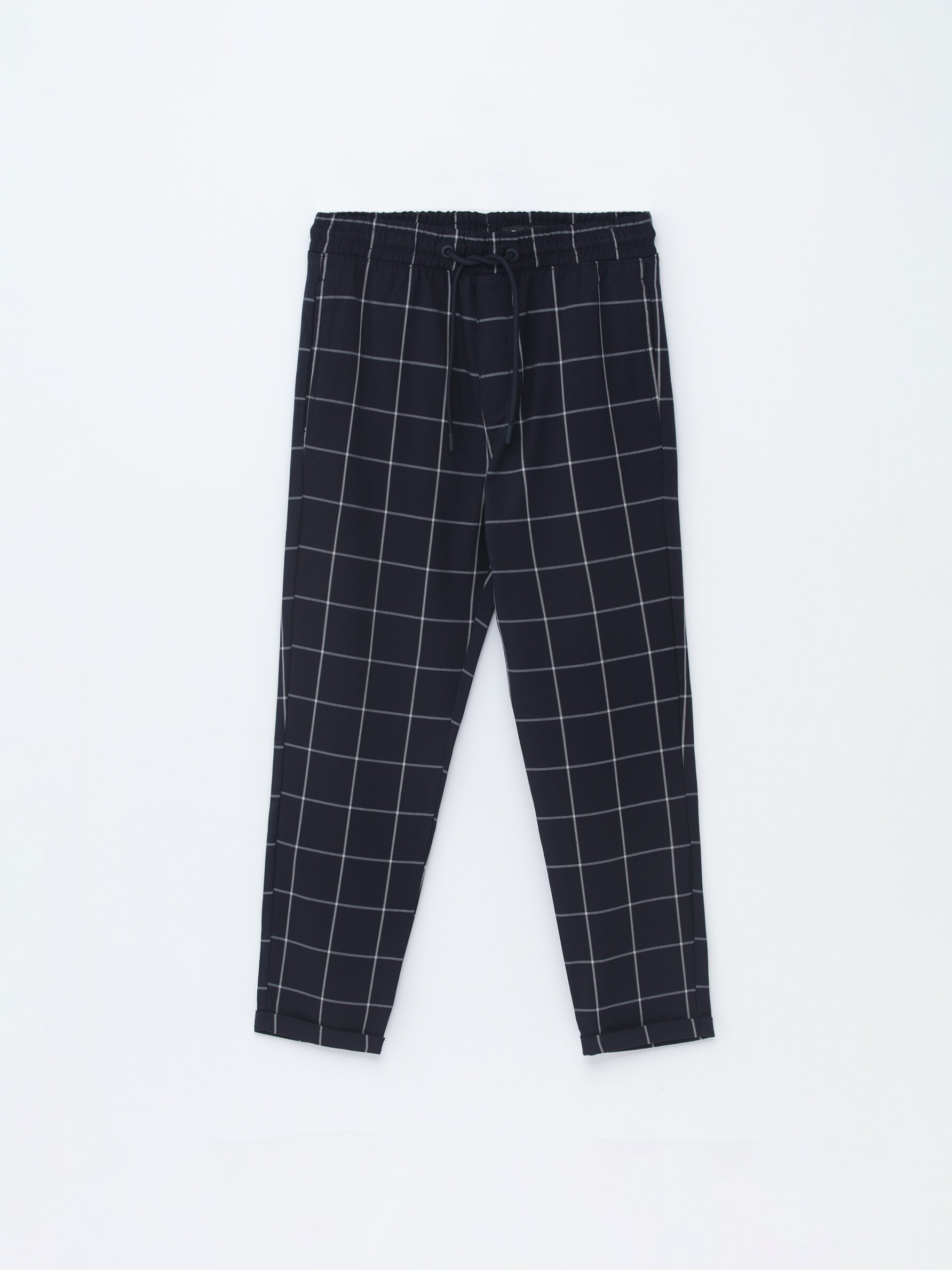 Smart checked jogger on sale trousers