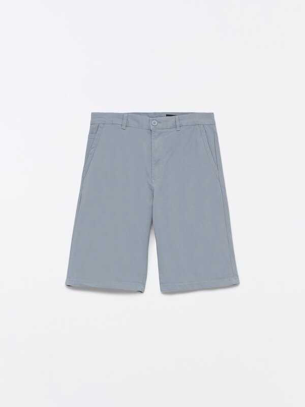 Slim fit chino Bermuda shorts