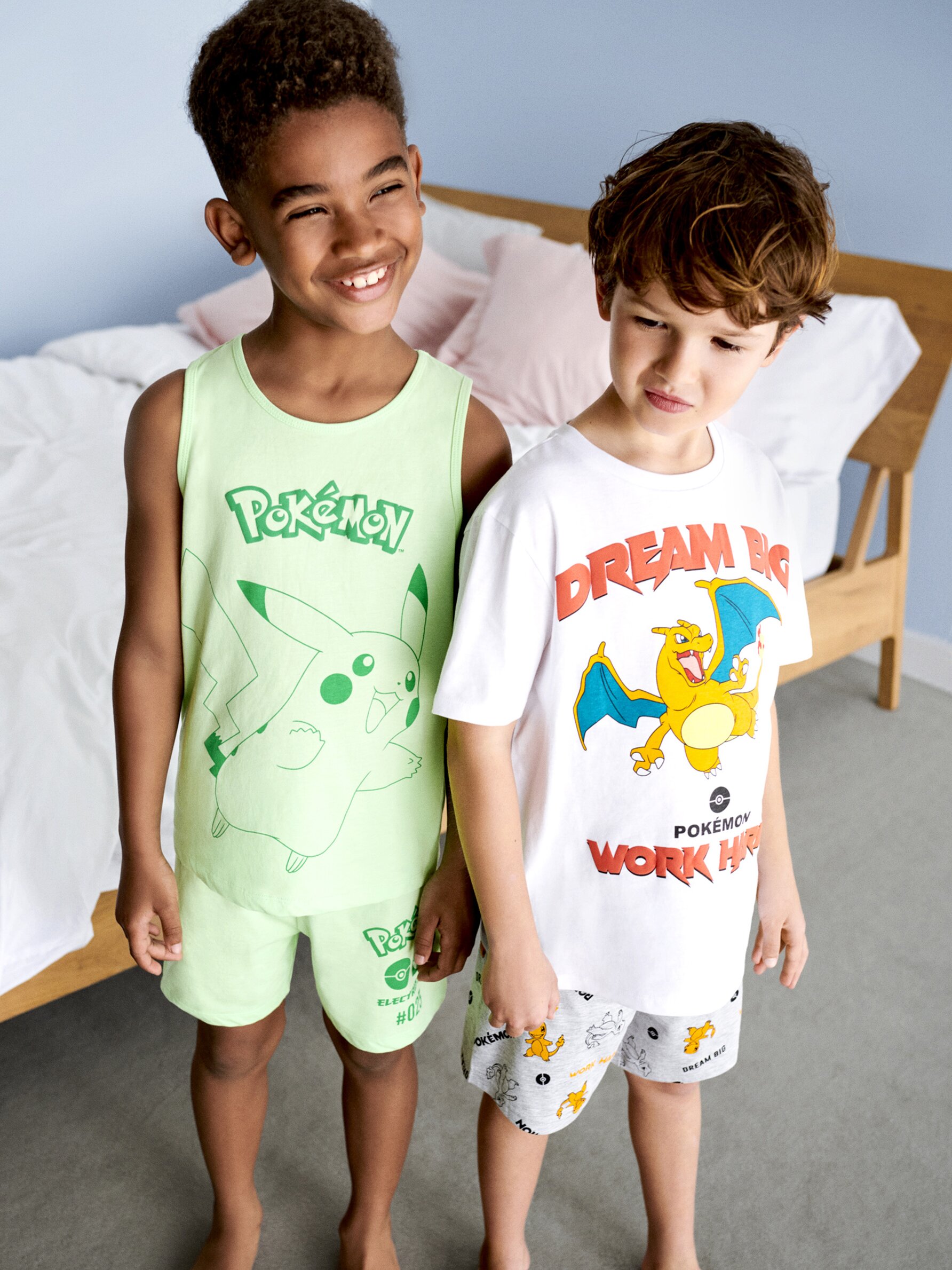 Short pyjamas with a Pok mon print Pyjamas CLOTHING Boy