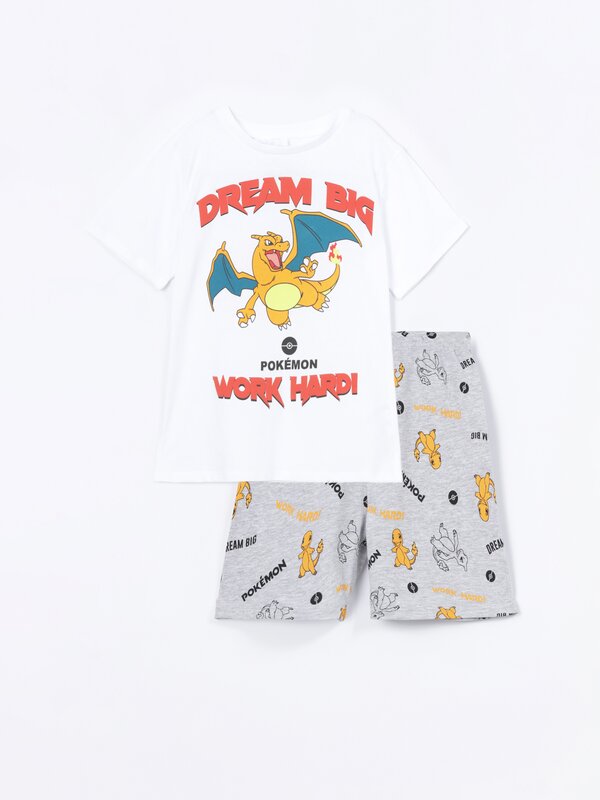 Short pyjama set with a Pokémon™ print