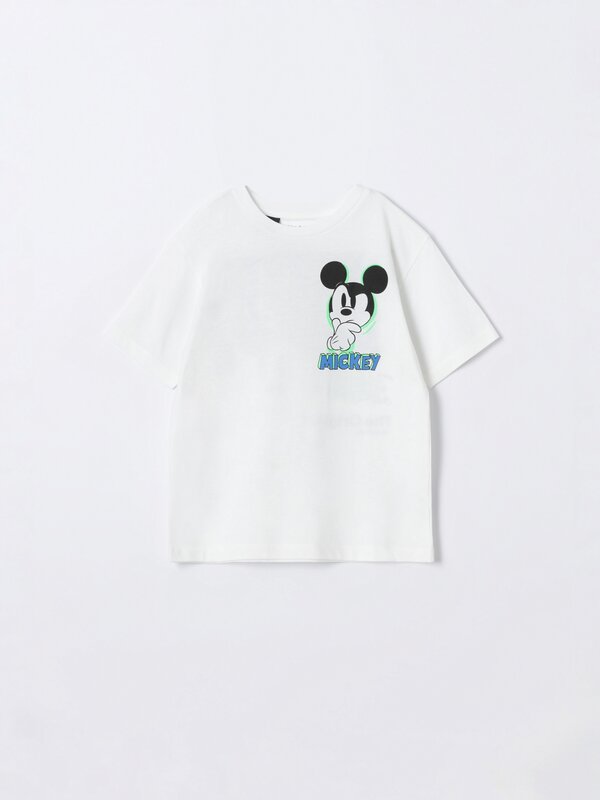 Camiseta maxiestampado traseiro Mickey Mouse ©Disney