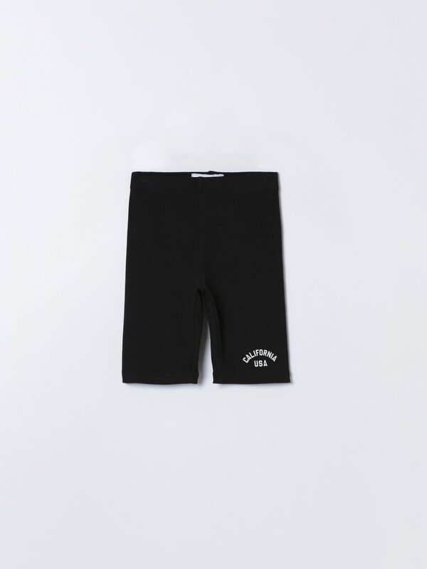 Ribbed cycling leggings
