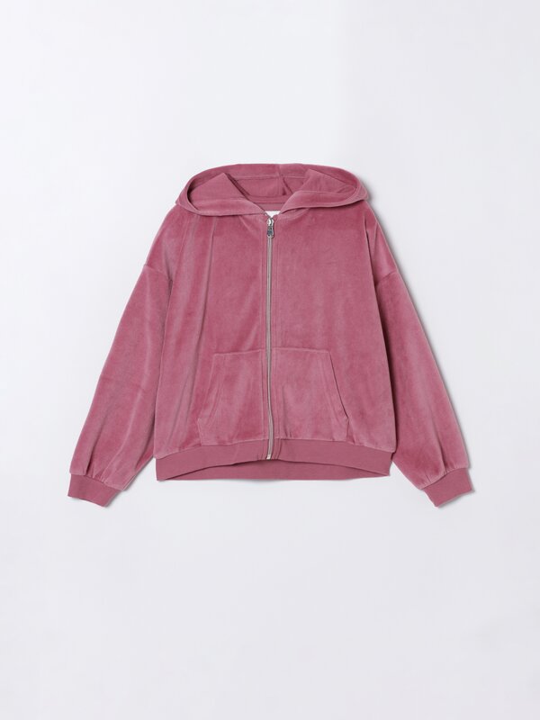 Express one eleven outlet oversized velour hoodie