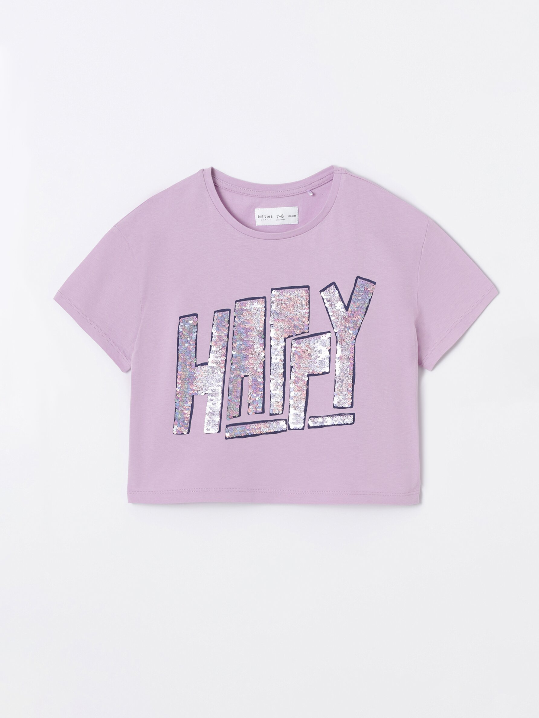 Camiseta lentejuelas best sale reversibles niña zara