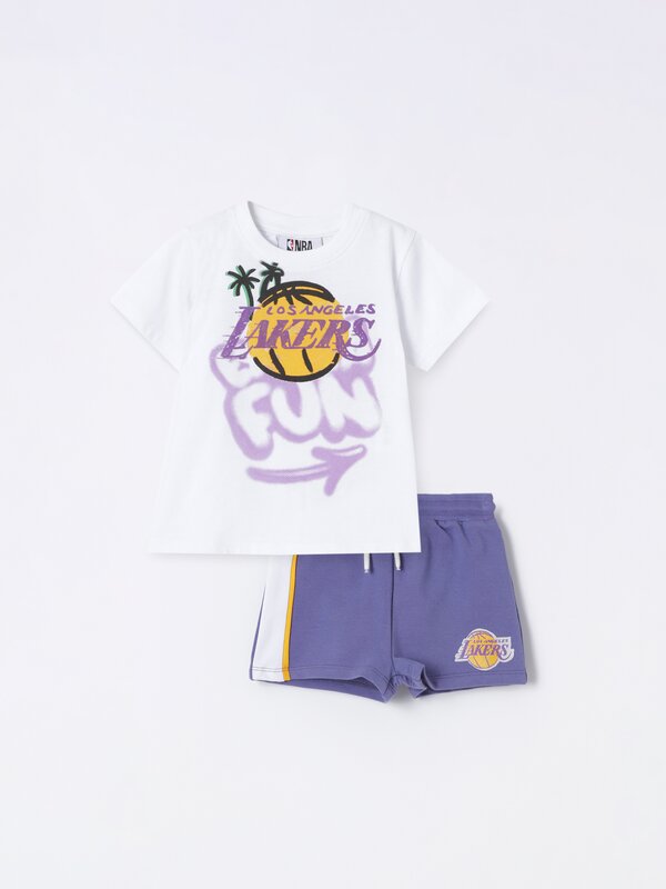 Boys hot sale lakers shorts