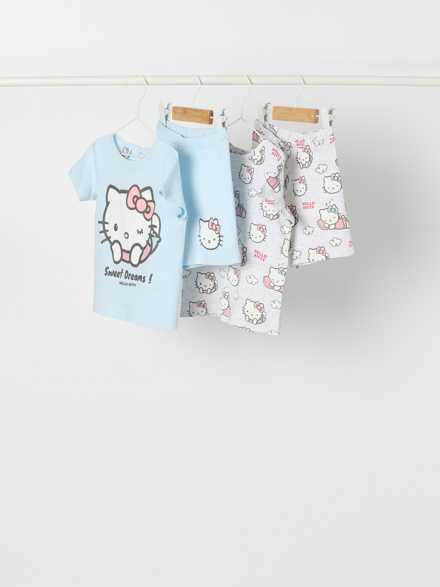 Lot de 2 pyjamas - Gris/Hello Kitty - ENFANT