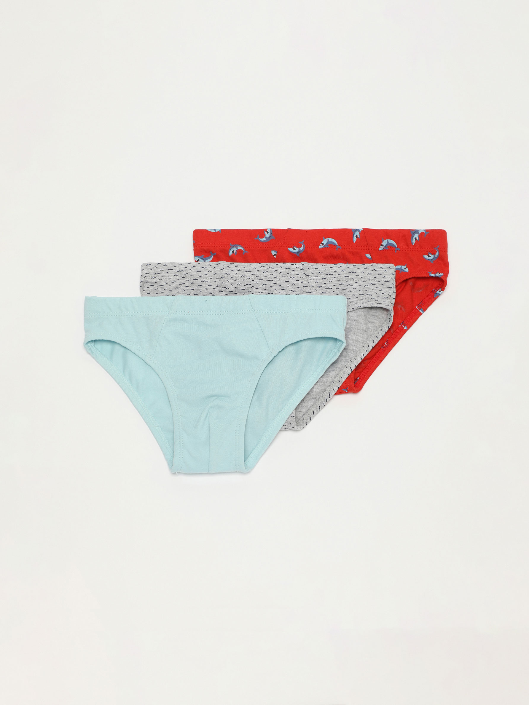 Pack de 3 calzoncillos slip estampados