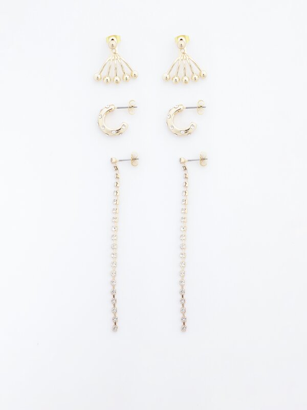 3-Pack of assorted earrings